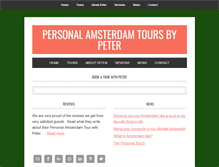 Tablet Screenshot of personalamsterdamtours.com